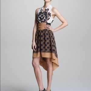 NWT Tracy Reese High/Low Belted Halter Dress